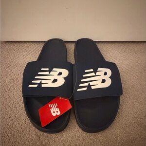 New Balance Navy Slide Sandals